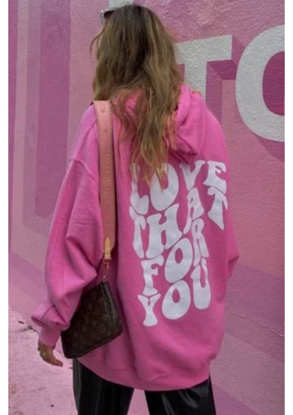 Mad Girls Pembe Sırt Baskılı Sweatshirt MG1220 modelleri