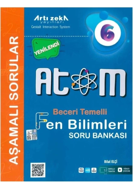 Artı Zeka Yayınları 6. Sınıf Fen Bilimleri Atom Aşamalı Soru Bankası