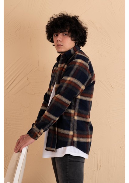 Slimfit Ekoseli Erkek Oduncu Gömlek