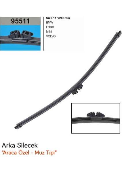 95511 Bmw 3 Touring 2012- Arka Muz Silecek