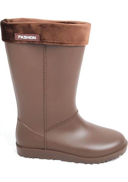00623 Zn Kahve Termal Kürklü Kışlık Kadın Çizme Bot modelleri