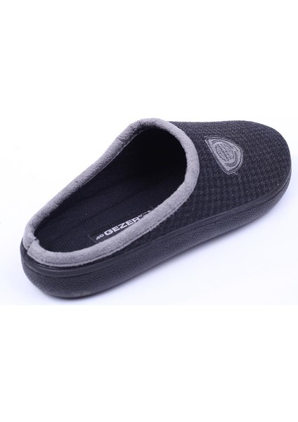 Gezer 12098 Günlük Siyah Kışlık Rahat Taban Erkek Ev-Misafir Terliği modelleri