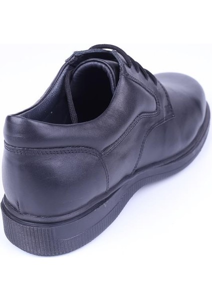2100 Deri Erkek Siyah Günlük Comfort Ayakkabı fırsatları