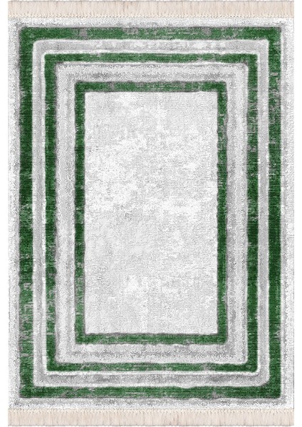 Bazaarforum Dekoratif Saçaklı Mermer Desen Yeni Model Pvc Deri Kaymaz Taban Dijital Baskı Halı 100X300CM CK-647