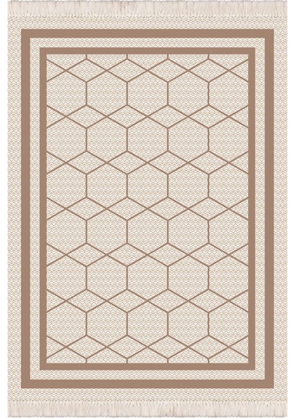 Makinede Yıkanabilir Oturma Odası Halısı Kaymaz Taban Halı 160X230CM CK-535