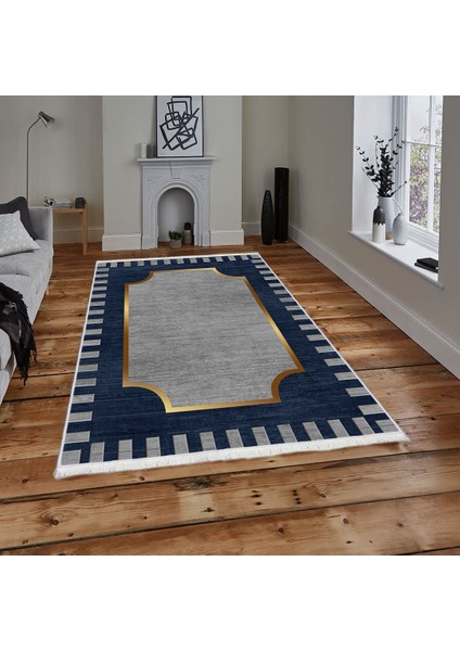 Makinede Yıkanabilir Oturma Odası Halısı Kaymaz Taban Halı 80X300 cm CK-559