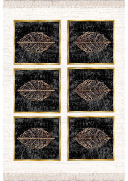 Bazaarforum Dekoratif Saçaklı Mermer Desen Yeni Model Pvc Deri Kaymaz Taban Dijital Baskı Halı 80X200CM CK-563 fiyatları