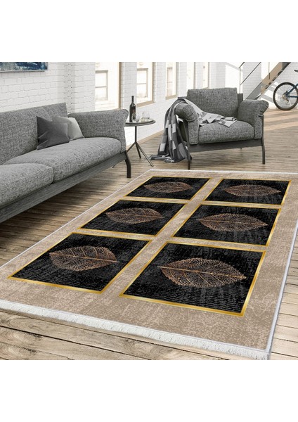 Makinede Yıkanabilir Oturma Odası Halısı Kaymaz Taban Halı 80X200CM CK-565