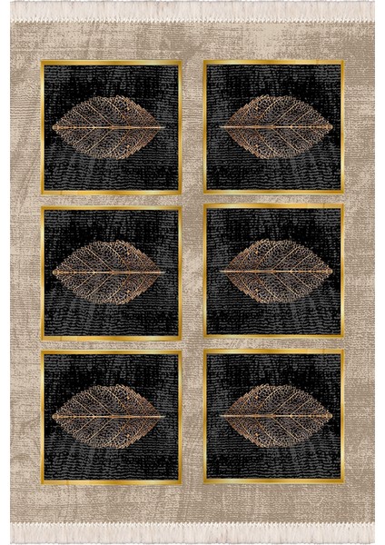 Makinede Yıkanabilir Oturma Odası Halısı Kaymaz Taban Halı 80X200CM CK-565
