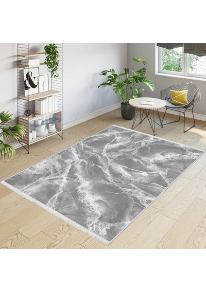 Makinede Yıkanabilir Oturma Odası Halısı Kaymaz Taban Halı 100X200 cm CK-635
