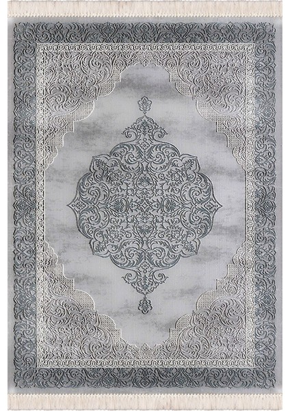 Bazaarforum Dekoratif Saçaklı Mermer Desen Yeni Model Pvc Deri Kaymaz Taban Dijital Baskı Halı 100X140 cm CK-633 fiyatları