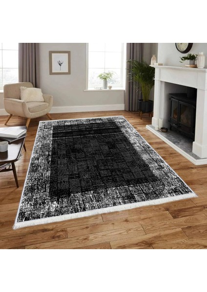 Makinede Yıkanabilir Oturma Odası Halısı Kaymaz Taban Halı 100X140 cm CK-640