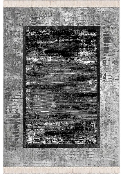 Bazaarforum Dekoratif Saçaklı Mermer Desen Yeni Model Pvc Deri Kaymaz Taban Dijital Baskı Halı 100X140 cm CK-641 fiyatları