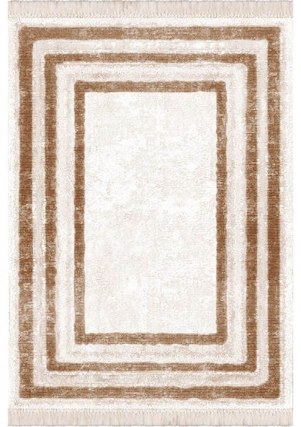 Bazaarforum Dekoratif Saçaklı Mermer Desen Yeni Model Pvc Deri Kaymaz Taban Dijital Baskı Halı 80X200CM CK-646