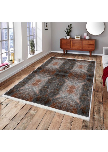 Makinede Yıkanabilir Oturma Odası Halısı Kaymaz Taban Halı 80X140CM CK-676