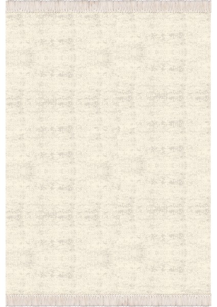 Bazaarforum Dekoratif Saçaklı Mermer Desen Yeni Model Pvc Deri Kaymaz Taban Dijital Baskı Halı 100X140 cm CK-682