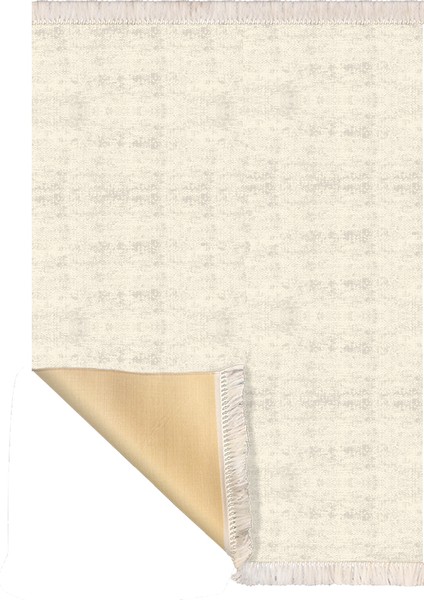 Bazaarforum Dekoratif Saçaklı Mermer Desen Yeni Model Pvc Deri Kaymaz Taban Dijital Baskı Halı 100X140 cm CK-682