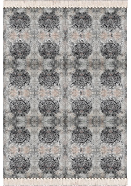 Bazaarforum Dekoratif Saçaklı Mermer Desen Yeni Model Pvc Deri Kaymaz Taban Dijital Baskı Halı 100X200 cm CK-679 fiyatları