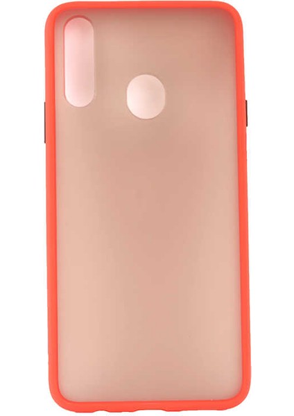 Galaxy A10S Kılıf Zore Fri Mat Yüzey Renkli Kenar Kılıf