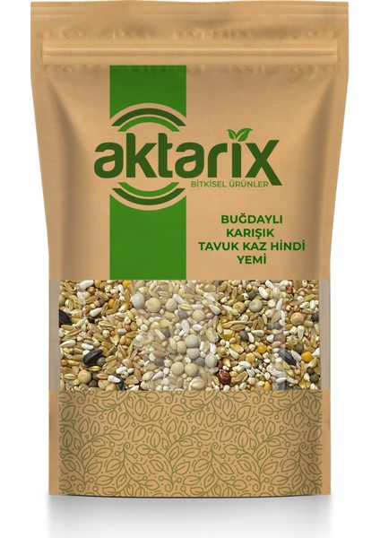 400 gr Lüx Karışım Buğdaylı Tavuk Kaz Ördek Horoz Hindi Güvercin Kumru Yemi A-1