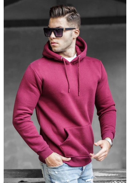 Bordo Erkek Sweatshirt 5339