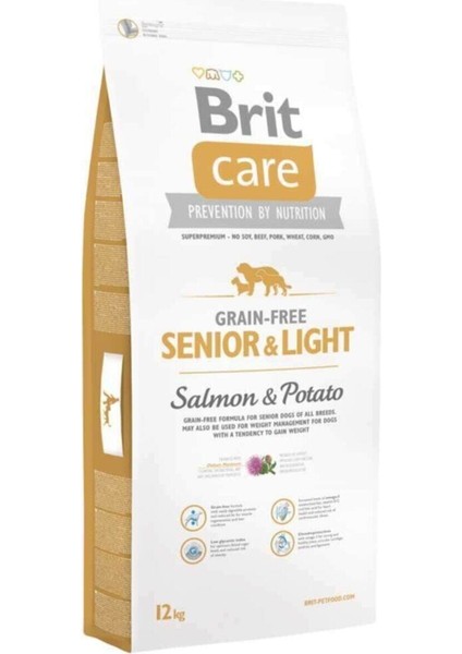 Senior Light Tahılsız Somonlu Yaşlı Diyet Köpek Maması 12 kg