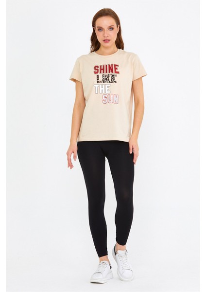 Baskılı Kadın T-Shirt