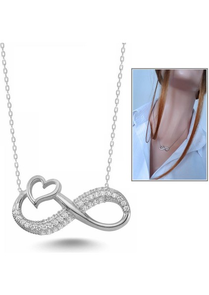 Sonsuzluk Kalp Kolye