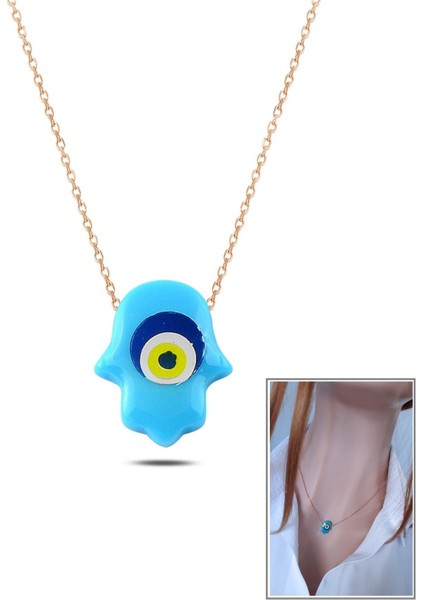 Nazar Taşlı Fatma Ana Eli Kolye fiyatları