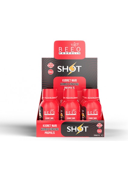 Bee' o Beeo Kudret Narı Ginseng Propolis 12'li Shot