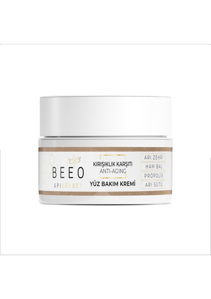 Bee' o Bee'o Apibeauty Arı Zehirli Propolisli Arı Sütlü AntiAging Yüz Bakım Kremi