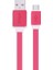 C63 Micro USB Şarj ve USB Data Kablosu Yassı 2.0A 1.2mt Kırmızı 1
