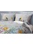 Premium Luxury Çift Kişilik Nevresim Takımı 3D Pamuk Saten Flowers Forest 5