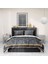 Premium Luxury Çift Kişilik Nevresim Takımı 3D Pamuk Saten Dark Leaf 4