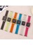 Apple Watch Uyumlu Seri 7/6/SE/5/4 Renkli Transparan Sert Silikon Çerçeveli Kordon Kayış KRD-33 42mm 44mm 45mm - Siyah 4