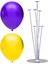 7 Çubuklu Balon Standı + 20 Adet Balon ( Mor - Sarı ) 1