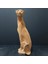 Oturan Leopar Puma Jaguar Gold Simli Büyük Boy Biblo 3