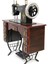 Dekoratif Metal Dikiş Makinesi Vintage Ev Ofis 4