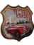 Dekoratif 3D Motel &kırmızı Chevrolet Temalı Duvar Panosu 3