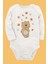 Organik Baskılı Pamuklu Unisex Bebek Body Uzunkole9 1