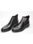 Kaymaz Taban Erkek Fantazi Iki Yanı Lastikli Siyah Bot 5