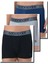 9472 ERKEK MODERN BASİCS SHORTY 3 LÜ SİYAH-GRİ MELANJ-LACİVERT-127 BOXER 1