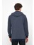 Erkek Lacivert Bisiklet Yaka Nakış Detaylı  Regular Fit Sweatshirt 5