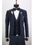 Lacivert Slim Fit Erkek Smokin Damatlık 1