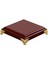 Çaydanlık Ekran Ev Dekorasyon Için Ahşap Kaide Standı 9.5x9.5x3.5 cm (Yurt Dışından) 1
