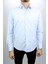 Açık Mavi Düz Slim Fit Erkek Gömlek 2