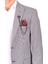 Siyah Desenli Slim Fit Erkek Tek Ceket 4