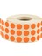 10 mm FOSFORLU TURUNCU NOKTA ETİKET 5000Lİ 1