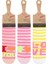 Çemberli Love Yazılı Kız Çocuk Çorabı 3lü Set 1
