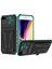 Apple Iphone 7 Plus / 8 Plus Için Kart Yuvası Tutucu Standlı Hibrit Askeri Sınıf Koruma Kılıfı Yeşil (Yurt Dışından) 1